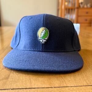 Grateful Dead Steal Your Face Fitted Baseball Hat Size 7-1/4 100% Wool
